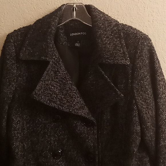 LONDON FOG Women Coat Size S Black-Gray-White Colors HGC - Picture 8 of 11